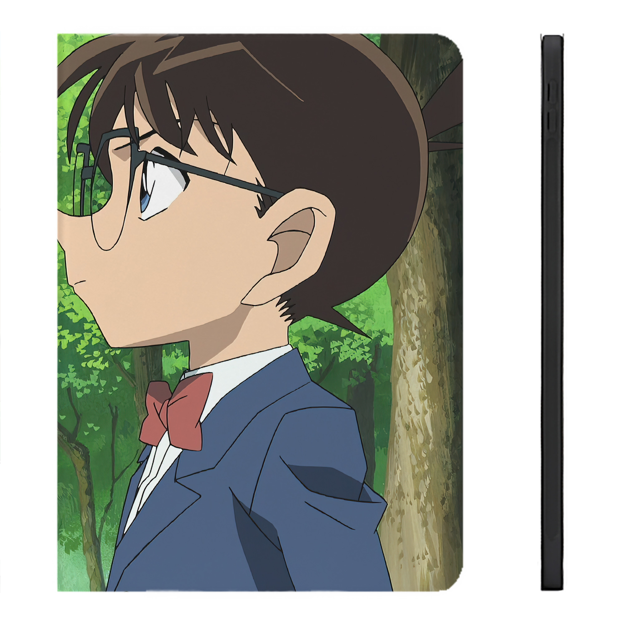 （画像用） 名探偵コナン Detective Conan IPadケース ペンホルダー付き ブックスタイルデザイン